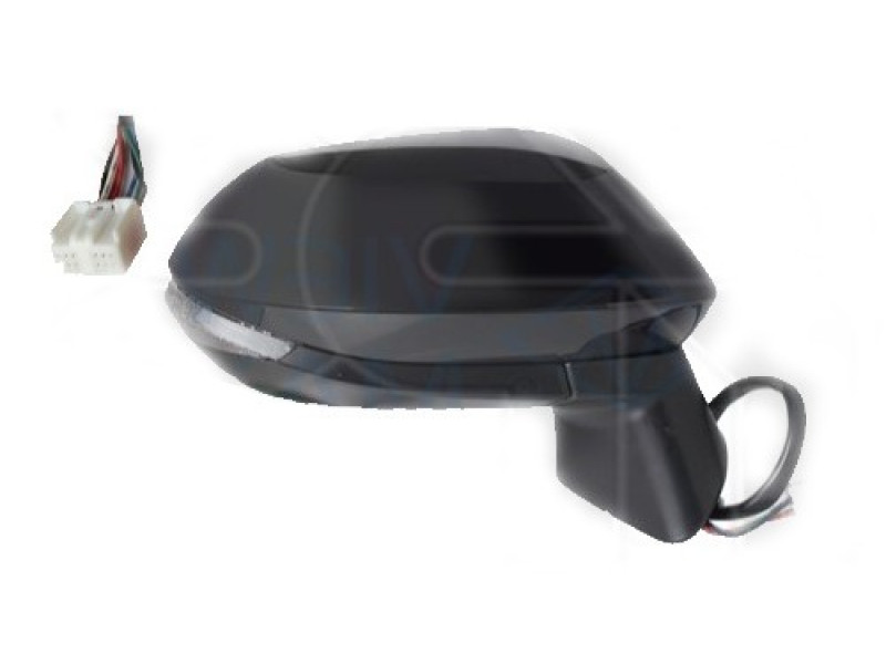 Дзеркало праве Toyota Corolla E21 19- Європа (Китай) ел. рег., обігрів, ел. склад.