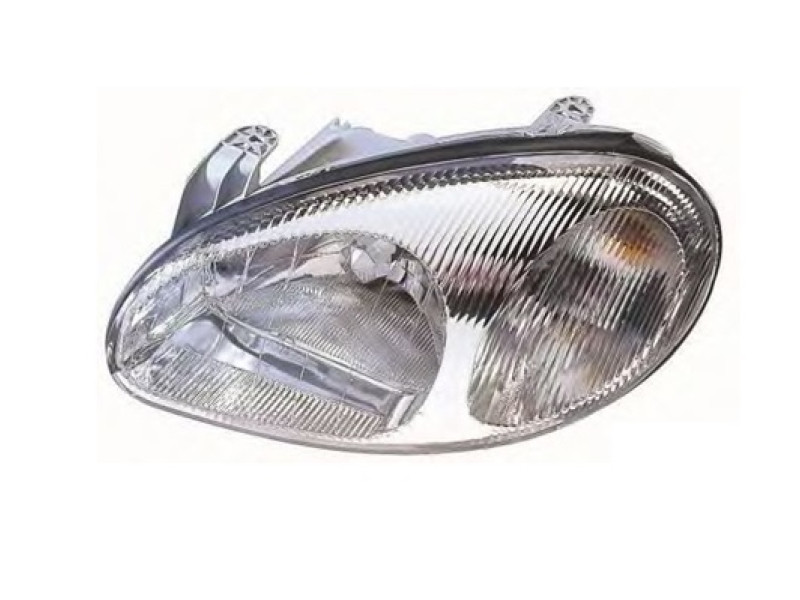 Фара передня ліва Daewoo Lanos/Sens 98-18 FPS (ел. коректор, сірий корпус, Китай)