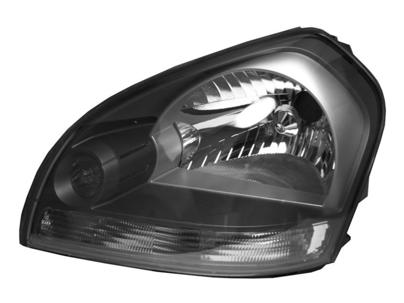 Фара ліва Hyundai Tucson 03-13 електрична чорна (DEPO) 921032E010