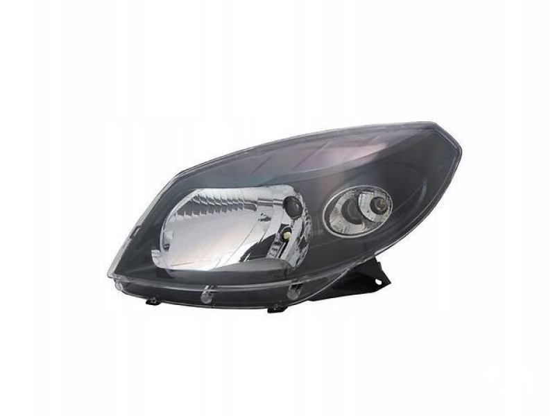 Фара ліва Renault Sandero 08-12 (TYC) чорна, мех./електрич. 8200526423