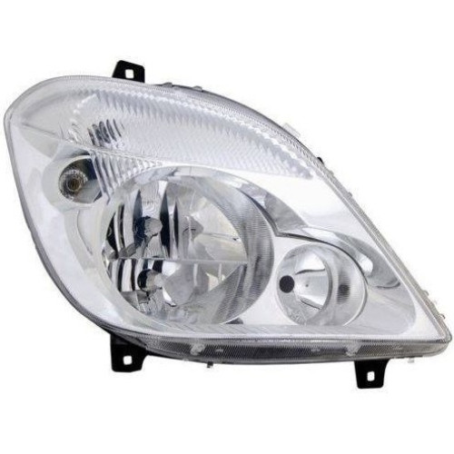 Фара передня права Mercedes Sprinter W906 2006-2013 TYC з ПТФ, ел. кор. 9068200661