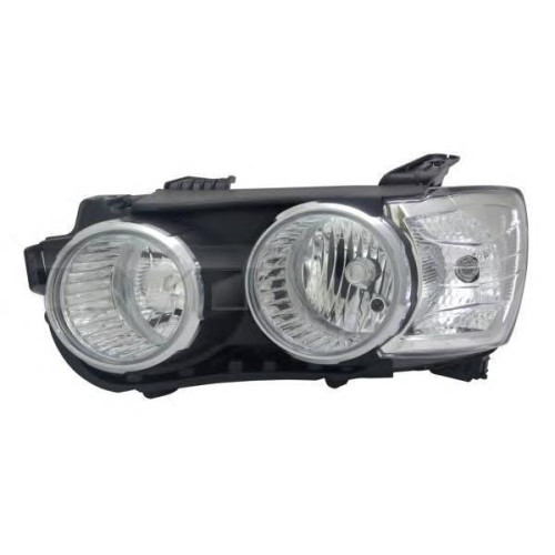 Фара передня ліва Chevrolet Aveo T300 2012-2016 DEPO хром окуляри 96831091