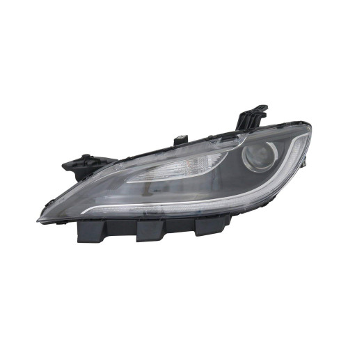 Фара передня ліва Chrysler 200 2014-2017 TYC чорна вставка, LED CH2502261