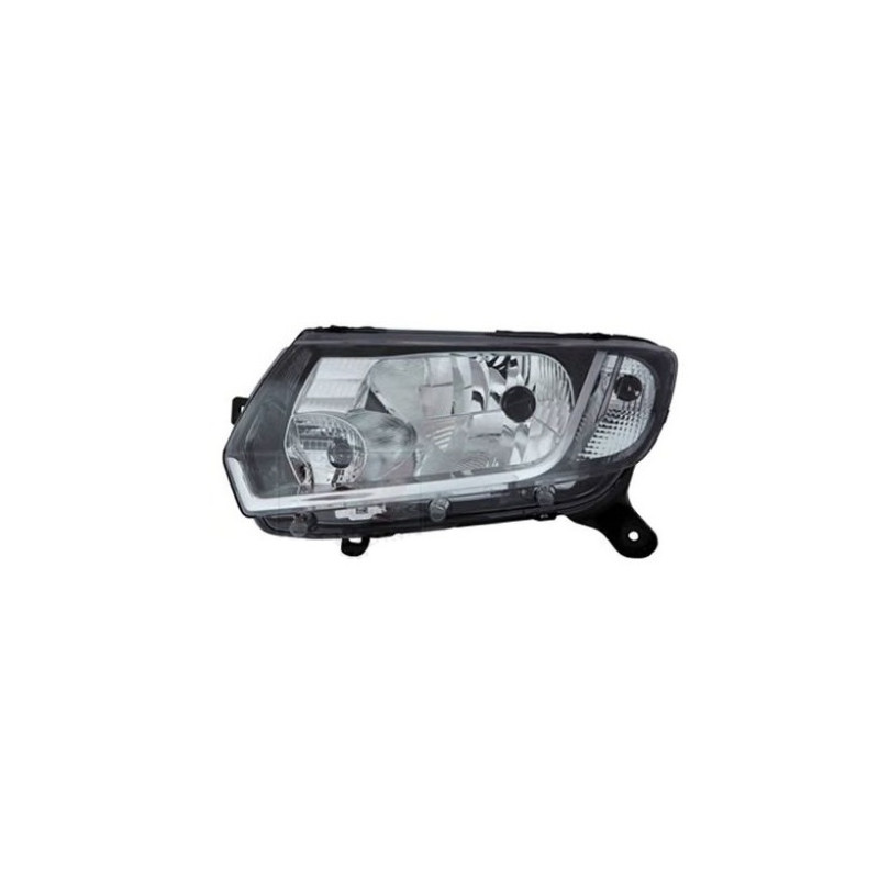 Фара передня ліва Dacia Logan / Sandero 13-17 (TYC) механічна, під одну лампу 260601236R