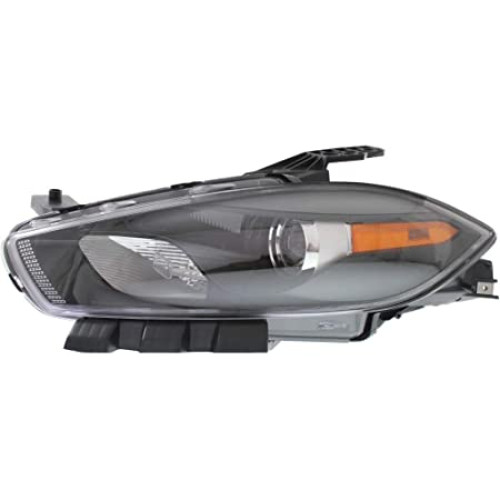Фара передня ліва Dodge Dart 2012-2016 TYC HIR2, чорна 68085141AL