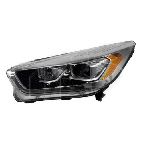 Фара передня ліва Ford Escape 2016-2020 TYC ксенон / LED, жовта вставка 