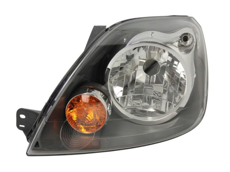 Фара передня ліва Ford Fiesta 06-08 (TYC) чорна, ел. кор.1526776