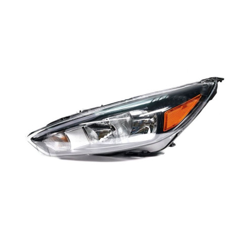 Фара передня ліва Ford Focus 3 2015-2018 (TP, China) чорна, галоген, LED, жовта вставка