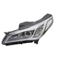 Фара передня ліва Hyundai Sonata LF 14-17 (Китай) біла вставка, галоген, LED