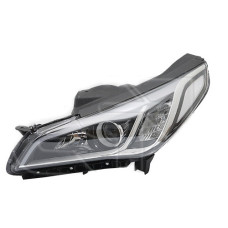 Фара передня ліва Hyundai Sonata LF 14-17 (Китай) біла вставка, галоген, LED