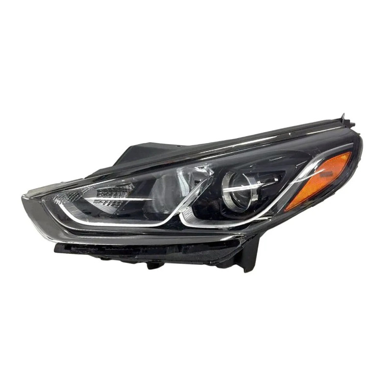 Фара передня ліва Hyundai Sonata LF USA 17-19 (TYC) жовта вставка, без LED, галоген 92101C2500