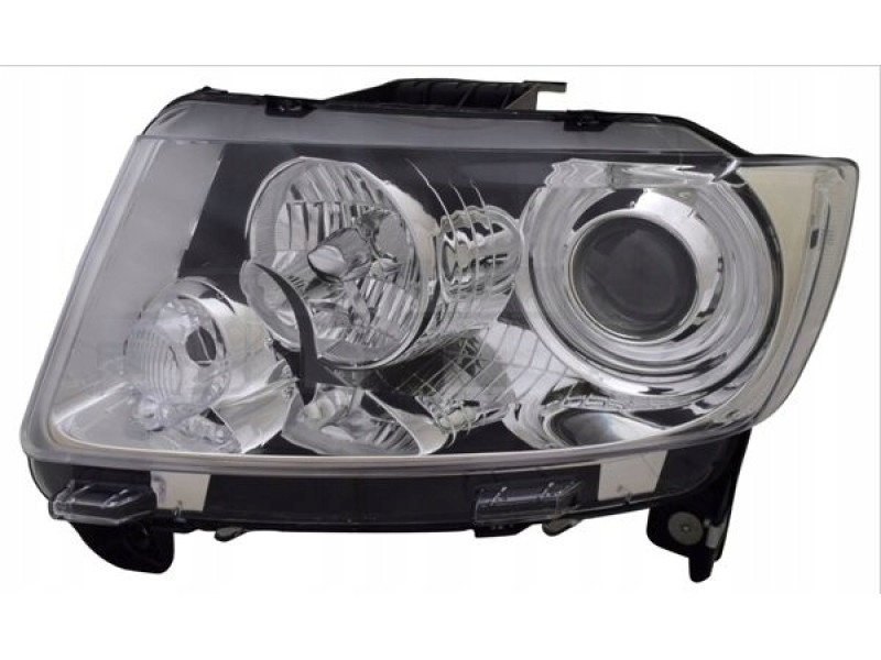 Фара передня ліва Jeep Compass 11-16 (Depo) чорна лінза 05182553AE