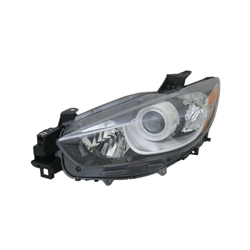Фара передня ліва Mazda CX-5 2012-2016 USA DEPO галоген, жовта вставка KJ01-51-041C