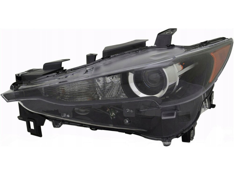 Фара передня ліва Mazda CX-5 17- USA (TYC) LED, жовта вставка KL2J-51-041C