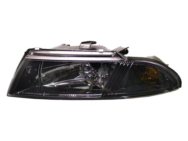 Фара передня ліва Mitsubishi Carisma 99-04 (Depo) чорна, електрич. MR972793