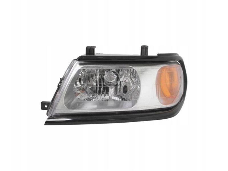 Фара передня ліва Mitsubishi Pajero Sport 1 00-08 (TYC) ел. рег., рант чорний 8301A315XA