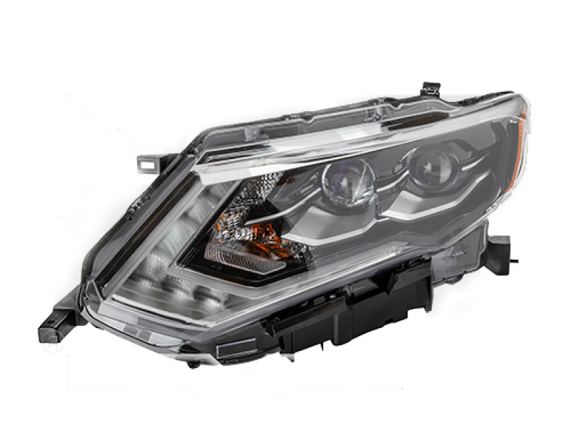 Фара передня ліва Nissan X-Trail T32, Rogue 17-20 USA (TYC) дві лінзи, LED, жовта вставка 