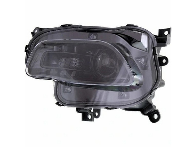 Фара передня ліва нижня Jeep Cherokee KL 13-18 (Китай) мех. рег., галоген, чорна