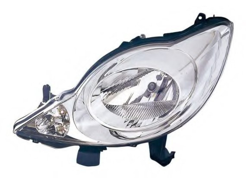 Фара передня ліва Peugeot 107 05-12 (Depo) ел. рег. 620874