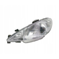 Фара передня ліва Peugeot 206 98-06 (TYC) електрич., рифлений розсіювач 6204S7