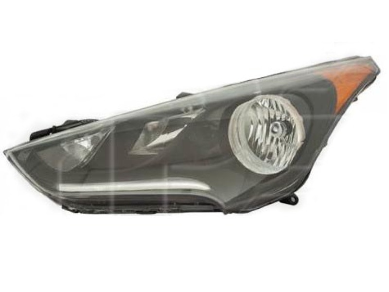 Фара передня ліваправа Hyundai Veloster 12-17 USA (Depo) галоген, пара, чорні