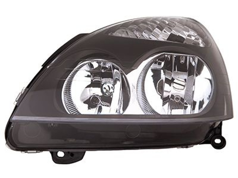 Фара передня ліва Renault Clio 2 01-05 / Symbol 1 02-08 (Depo) електрична, чорна 7701051769