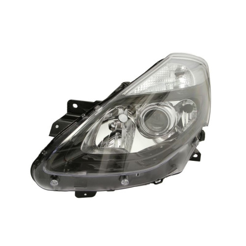 Фара передня ліва Renault Clio III 2009-2012 чорна рамка, ел.рег. DP 7701072008