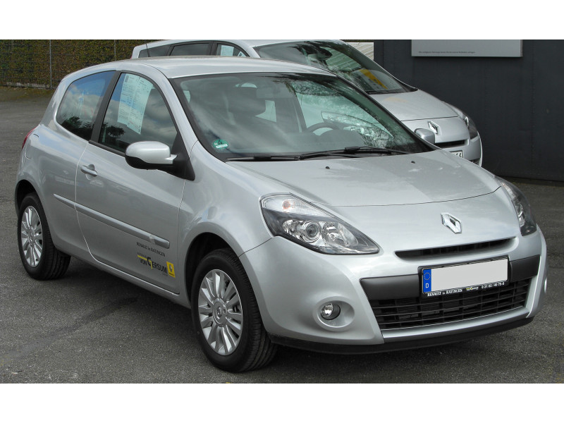 Фара передня ліва Renault Clio III 2009-2012 чорна рамка, ел.рег. DEPO 7701072008