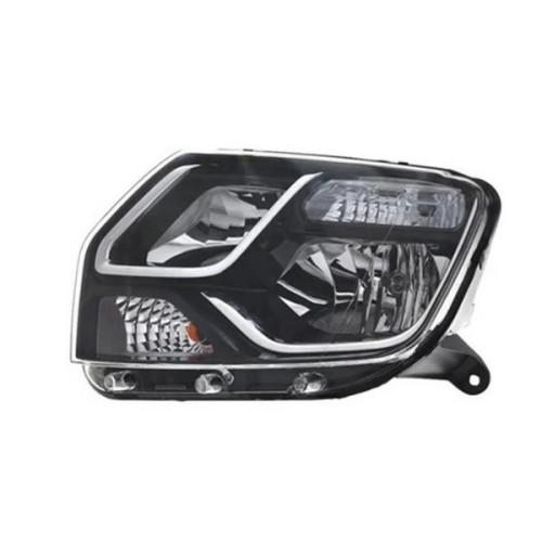 Фара передня ліва Renault Duster 2015-2018 TYC чорна, ел. рег. 260605020R