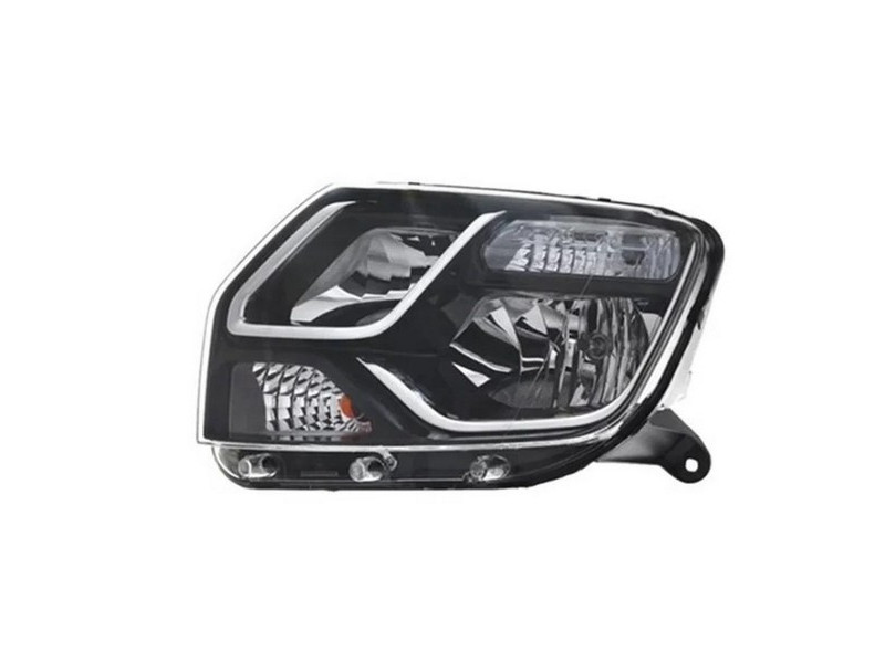 Фара передня ліва Renault Duster 15-18 (TYC) чорна, ел. рег. 260605020R