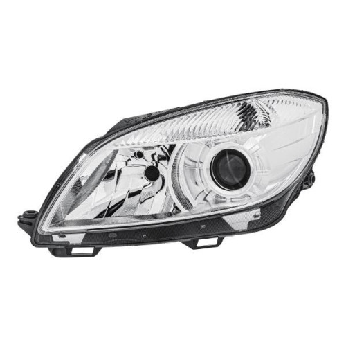 Фара передня ліва Skoda Fabia 2 2010-2014 DEPO лінза, ел. кор. 5J1941017D