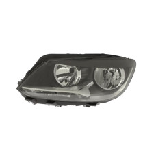 Фара передня ліва VW Caddy III 2011-2015 галоген Depo чорна рамка 1T1941005H