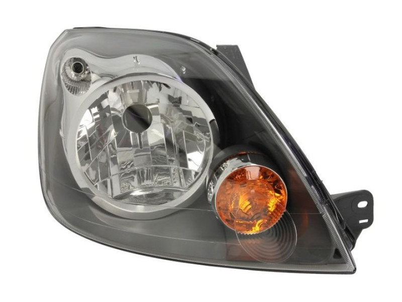 Фара передня права Ford Fiesta 06-08 (TYC) чорна, ел. кор.1526779