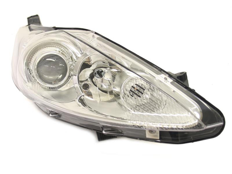 Фара передня права Ford Fiesta 7 2009-2013 хром рамка TYC 8A6113W029CE