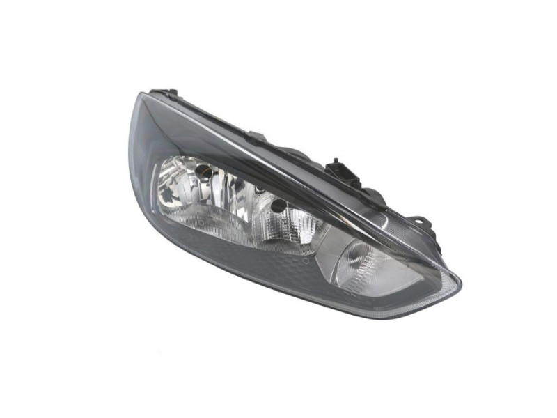 Фара передня права Ford Focus 3 15-18 (Depo) чорна, галоген H7/H15 1866229