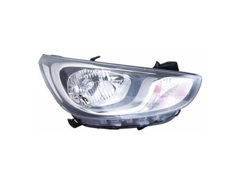 Фара передня права Hyundai Accent (Solaris) 11-15 (Китай) електрична (Ukrainian Type) 921024L000