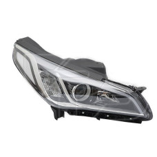 Фара передня права Hyundai Sonata LF 14-17 (Китай) біла вставка, галоген, LED
