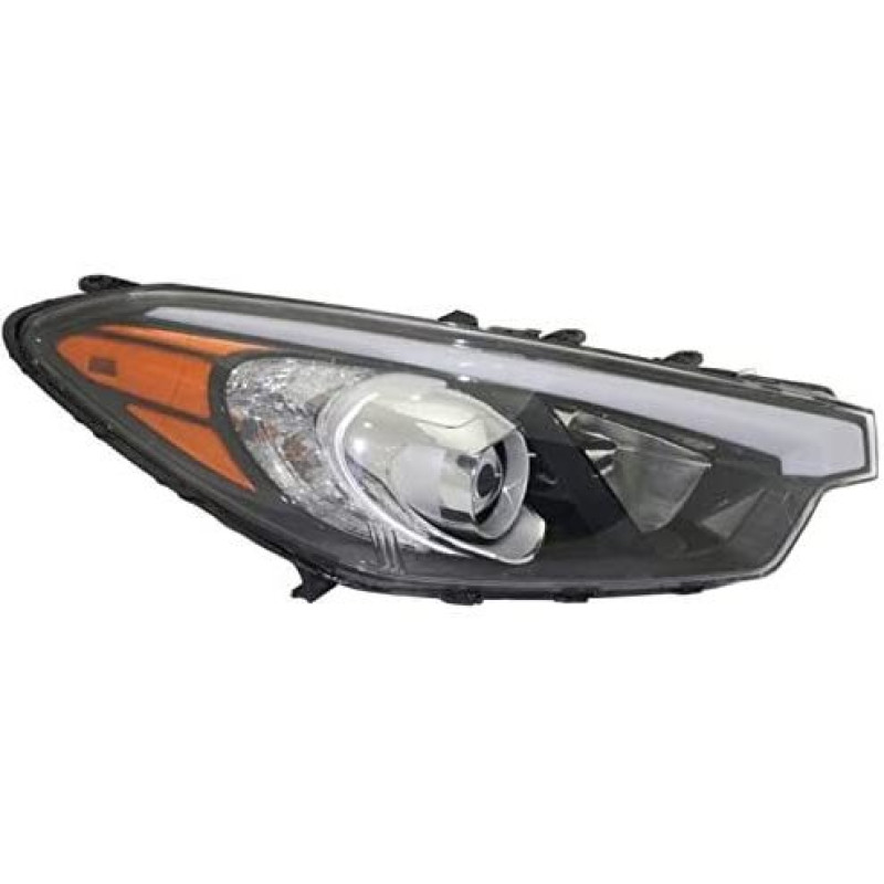 Фара передня права Kia Forte 13-16 USA (Depo) механічна, жовта вставка 92102A7200