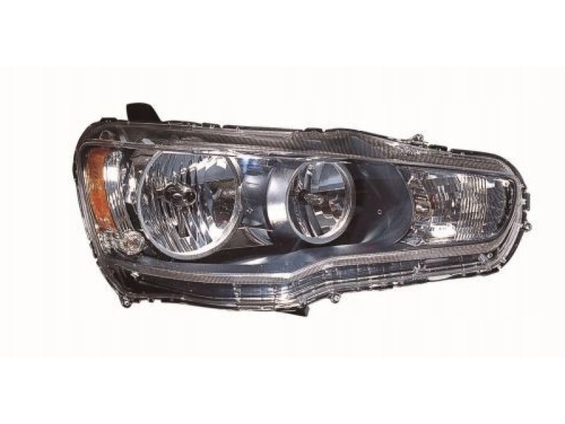 Фара передня права Mitsubishi Lancer X 07-17 (Depo) механічна, галоген 8301A458