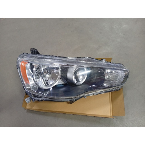 Фара передня права Mitsubishi Lancer X DEPO ел. рег., чорна 8301B260