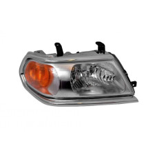 Фара передня права Mitsubishi Pajero Sport 00-08 (Китай) сірий відбивач, рант хром MR566772