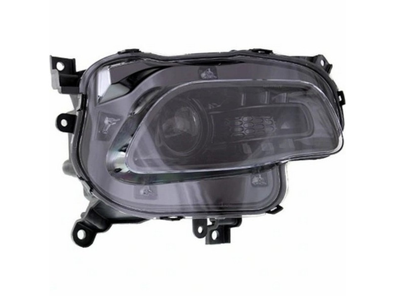 Фара передня права нижня Jeep Cherokee KL 13-18 (Китай) мех. рег., галоген, чорна