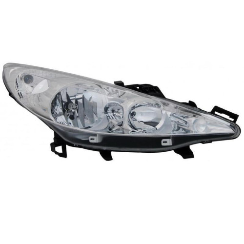 Фара передня права Peugeot 207 2006-2012 TYC під лампи H7 / H1 620695