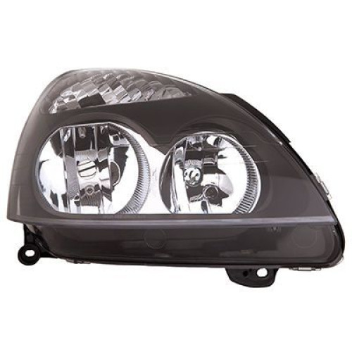 Фара передня права Renault Clio 2 2001-2005 / Symbol 1 02-08 TYC електрична, чорна 7701051770