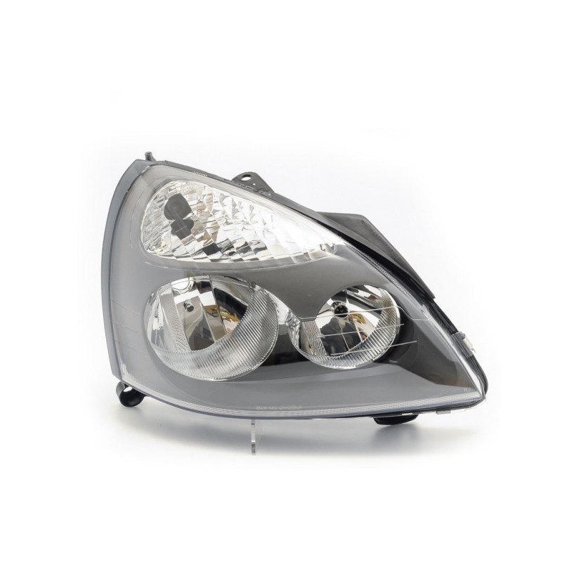 Фара передня права Renault Clio 2 01-05 / Symbol 1 02-08 (TYC) електрична, сіра 7701057658