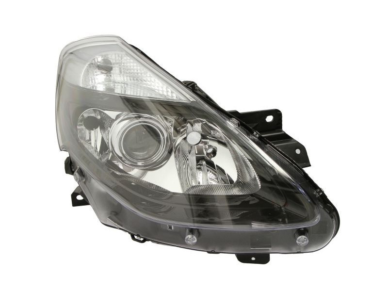 Фара передня права Renault Clio III 2009-2012 чорна рамка, ел.рег. DP 7701072009