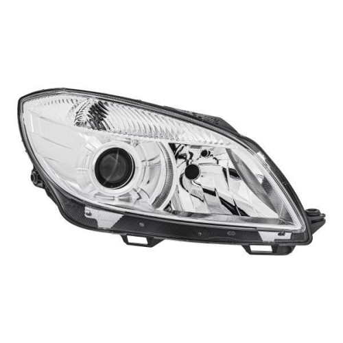 Фара передня права Skoda Fabia 2 2010-2014 TYC лінза, ел. кор. 5J1941018D