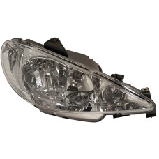 Фара права Peugeot 206 98-09 прозоре скло DEPO 6205S9