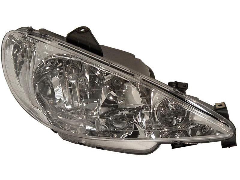 Фара права Peugeot 206 98-09 прозоре скло DEPO 6205S9