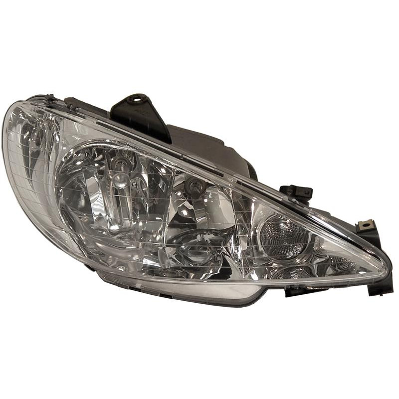 Фара права Peugeot 206 98-09 прозоре скло DEPO 6205S9
